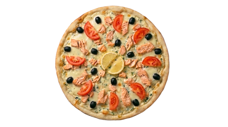 Пицца с сёмгой